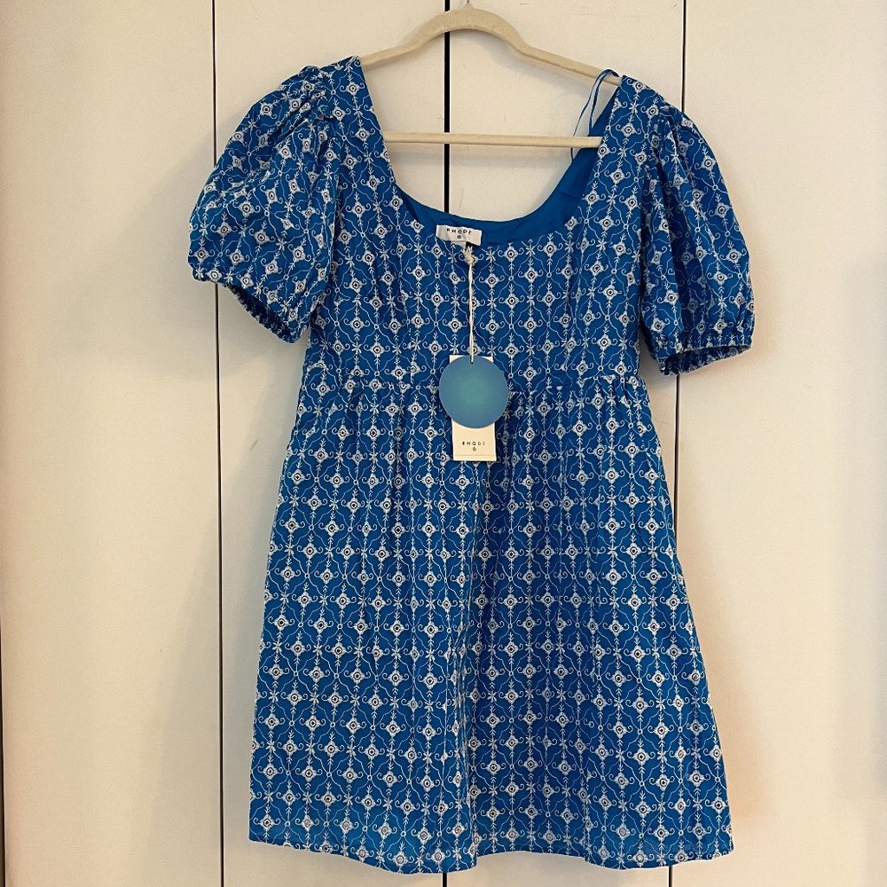 Women's Eyelet Mini Dress - RHODE x Target Light Blue